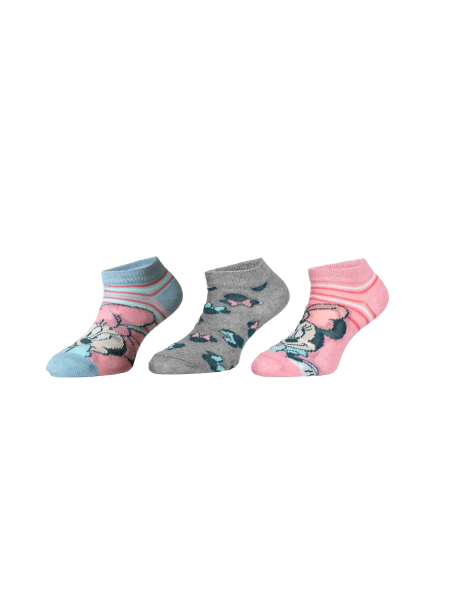 Disney Mickey & Minnie - Sneakersocken (3er-Pack)