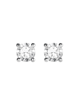 Boucles d'Oreilles Pierre Blanche – Blanc
