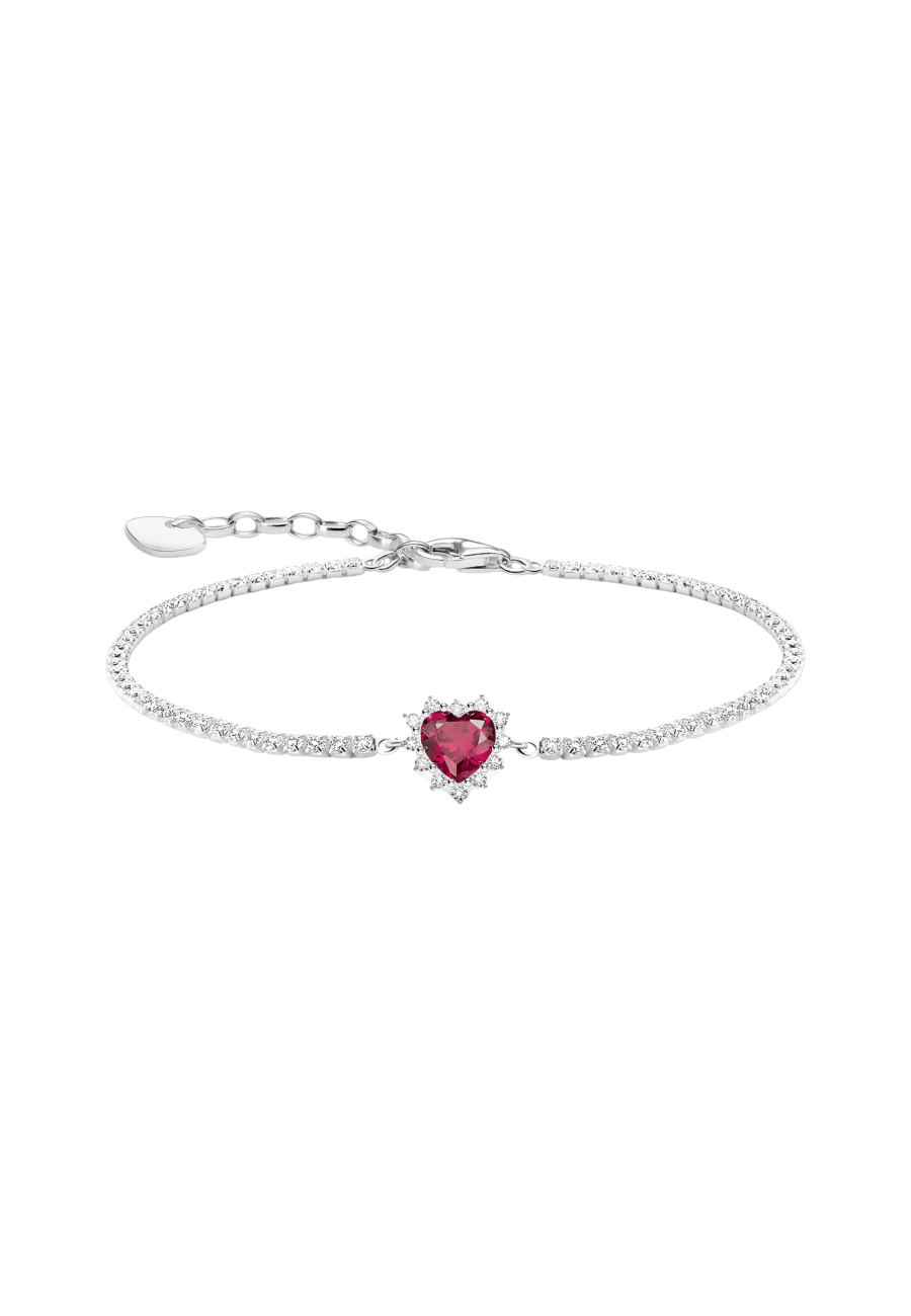 Silver Heart Bracelet Romance