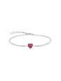 Silver Heart Bracelet Romance