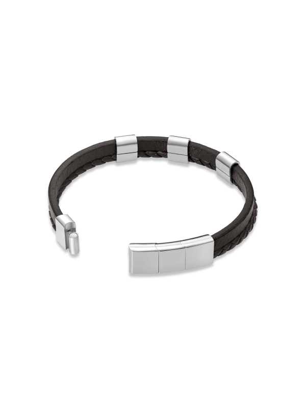 PEAGB0040702 Police - Brown Leather Ben's Bracelet | Diademita