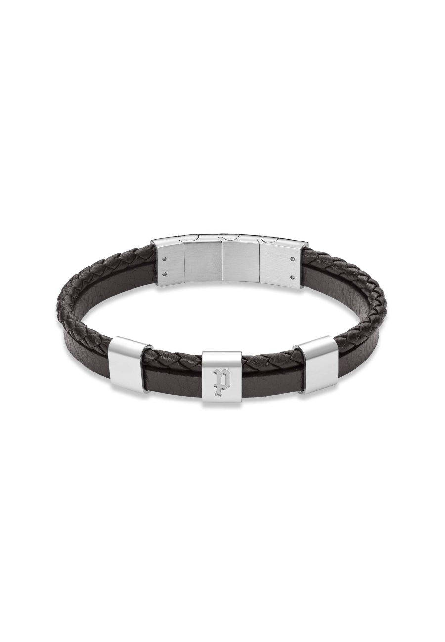 PEAGB0040702 Police - Ben Armband aus braunem Leder | Diademita