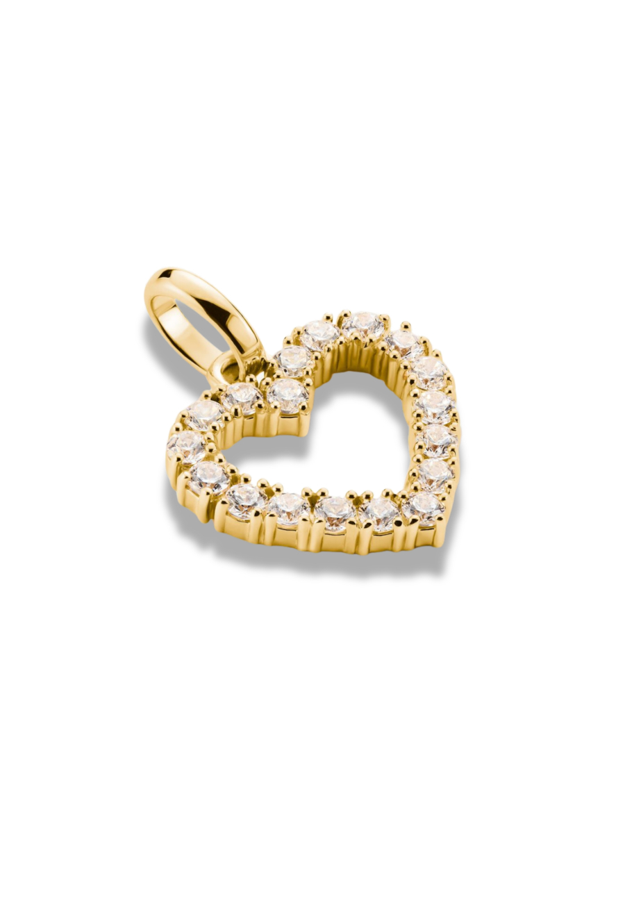 Thomas Sabo CC1237-414-14 Charm-Anhänger Herz Mit Weißen… | Diademita