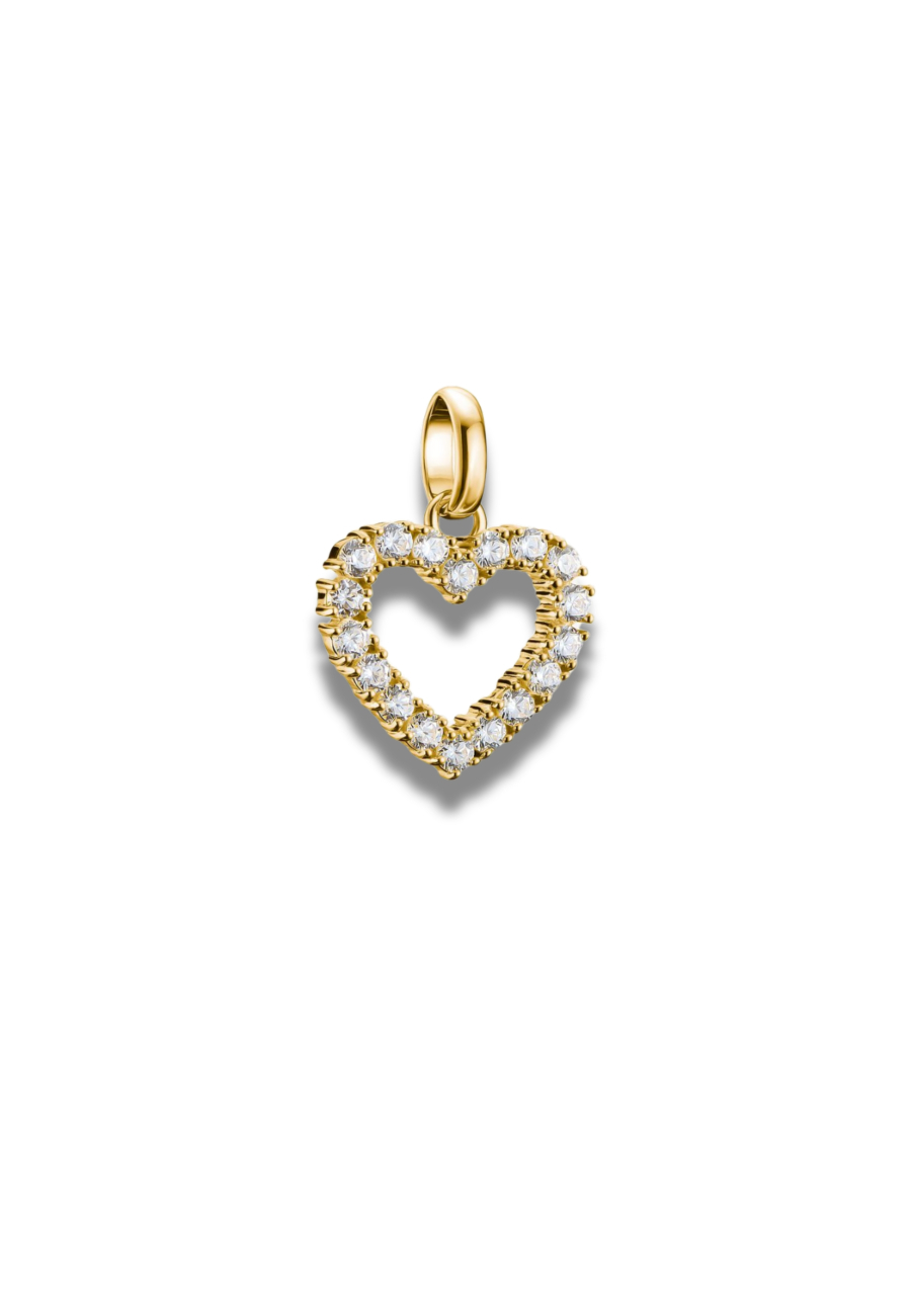 Thomas Sabo CC1237-414-14 Charm-Anhänger Herz Mit Weißen… | Diademita