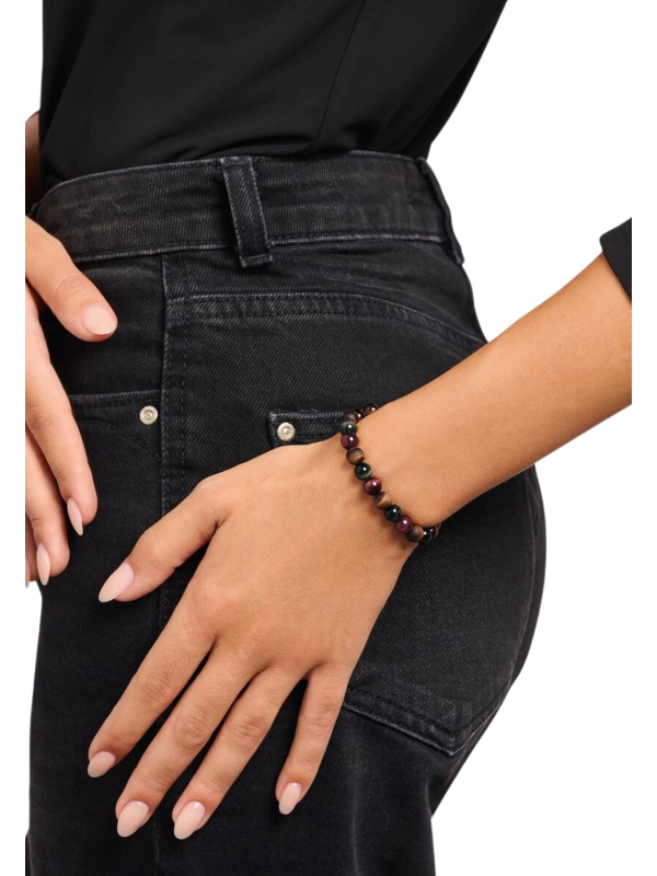 Bracelet Talisman Avec Perles Oeil De Tigre