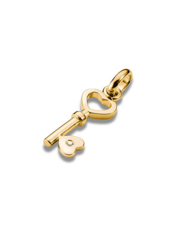 Charm-Anhänger Schlüssel Der Liebe – Connect Vergoldet