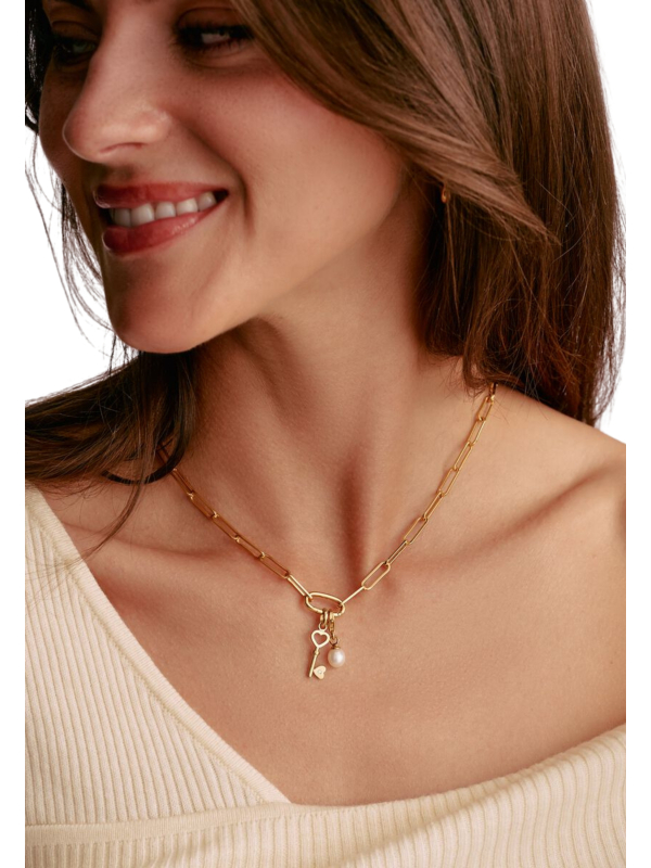 Pendentif Charm Clé De L’Amour – Connect Doré À L’Or Fin