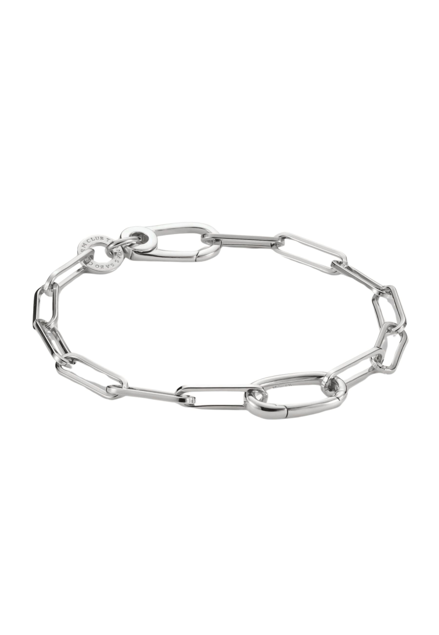 Charm-Armband Büroklammer Mit Connect-Verbindung Silber