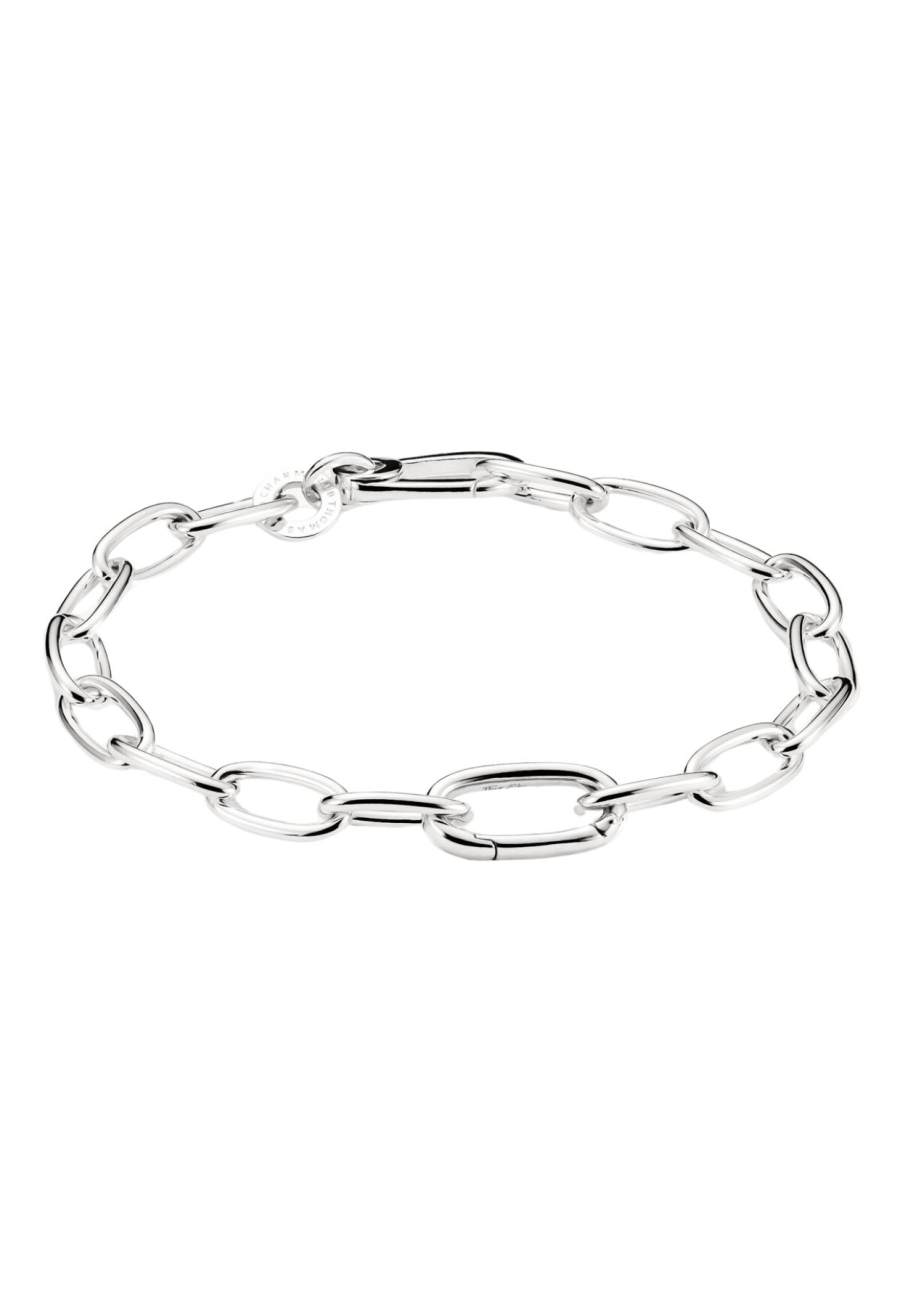 Bracelet Charm Avec Maillon Connect En Argent