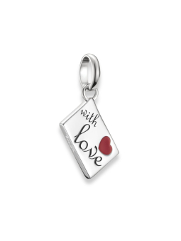 Pendentif Charm Lettre D’Amour Connect Argent