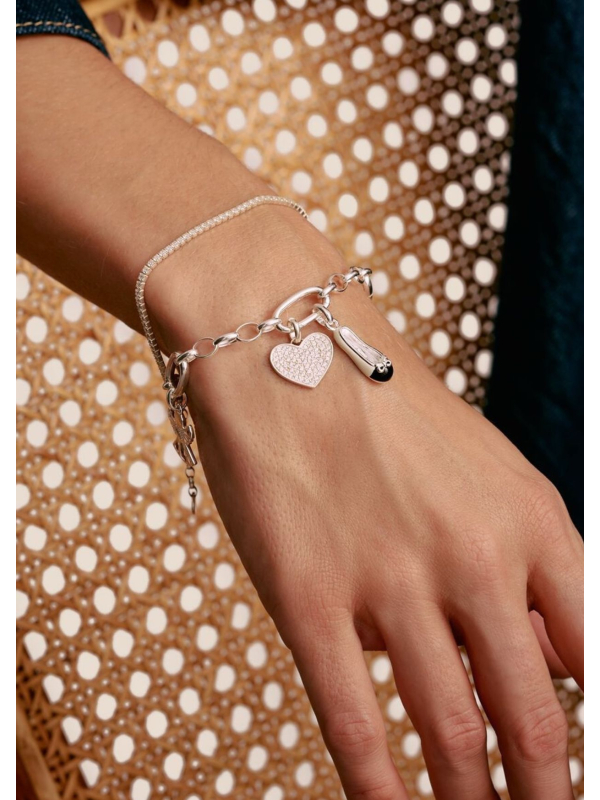 Thomas Sabo C1203-001-21 Bracelet charms avec trois… | Diademita