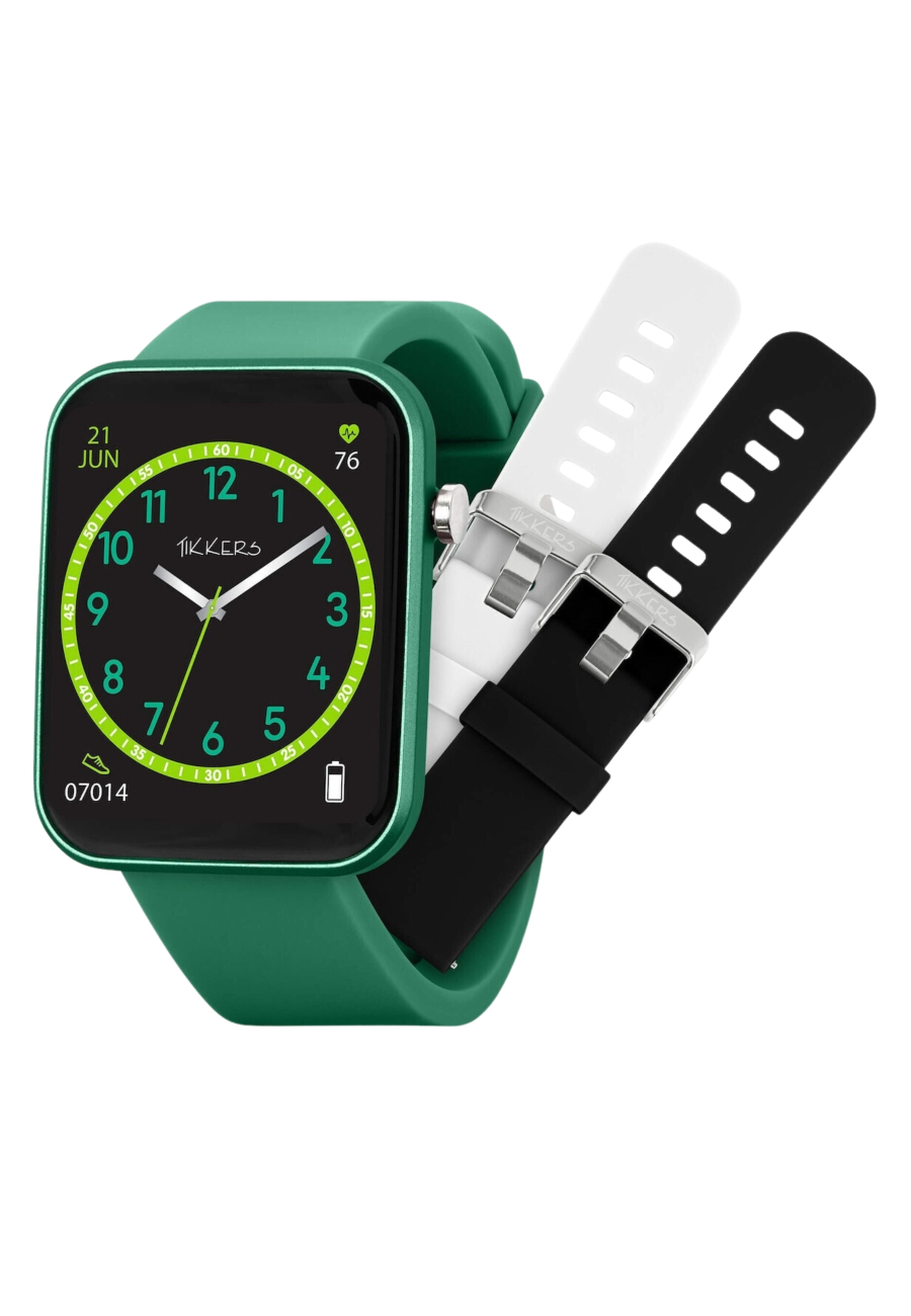 Montre Connectée Tikkers Kids Series 13 Verte avec Bracelet Interchangeable