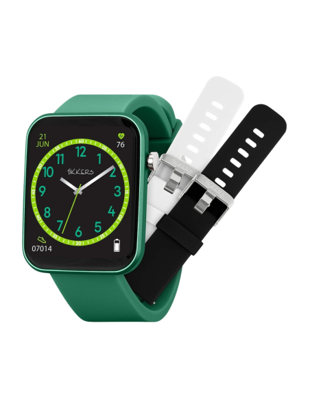 Montre Connectée Tikkers Kids Series 13 Verte avec Bracelet Interchangeable