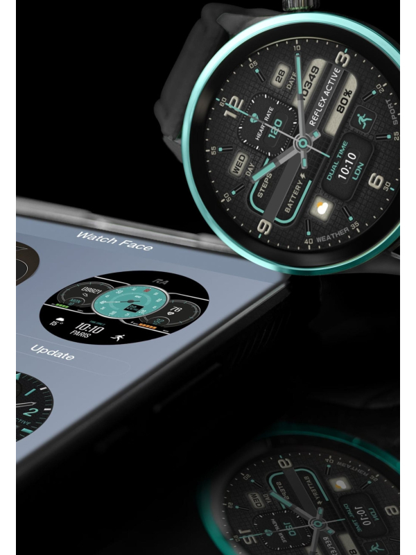 Series 54 AMOLED GPS Black and Green Smart Calling Watch