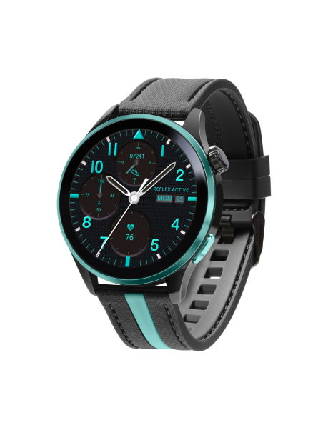 Serie 54 AMOLED GPS Schwarze und grüne Smart-Calling-Uhr