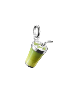 Charm-hanger matcha latte Connect zilver – Groen