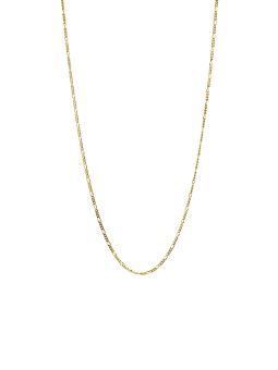 Collier charm design Figaro doré à l’or fin – Gold