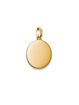 Charm pendant large coin Connect gold-plated – Gold