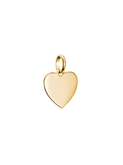 Pendentif charm cœur Connect plaqué or