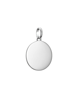 Charm-Anhänger Große Münze Connect Silber – Silver