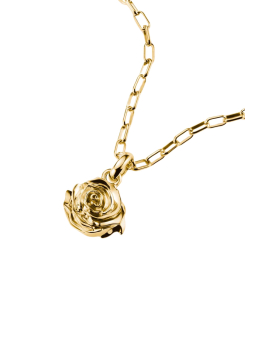 Charm-Anhänger Rosenblüte Connect Vergoldet – Gold