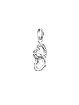 Pendentif Charm Cœurs Entrelacés Connect Argent – Silver