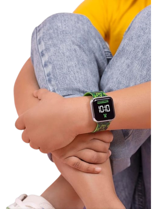 Minecraft Casual LED-Uhr