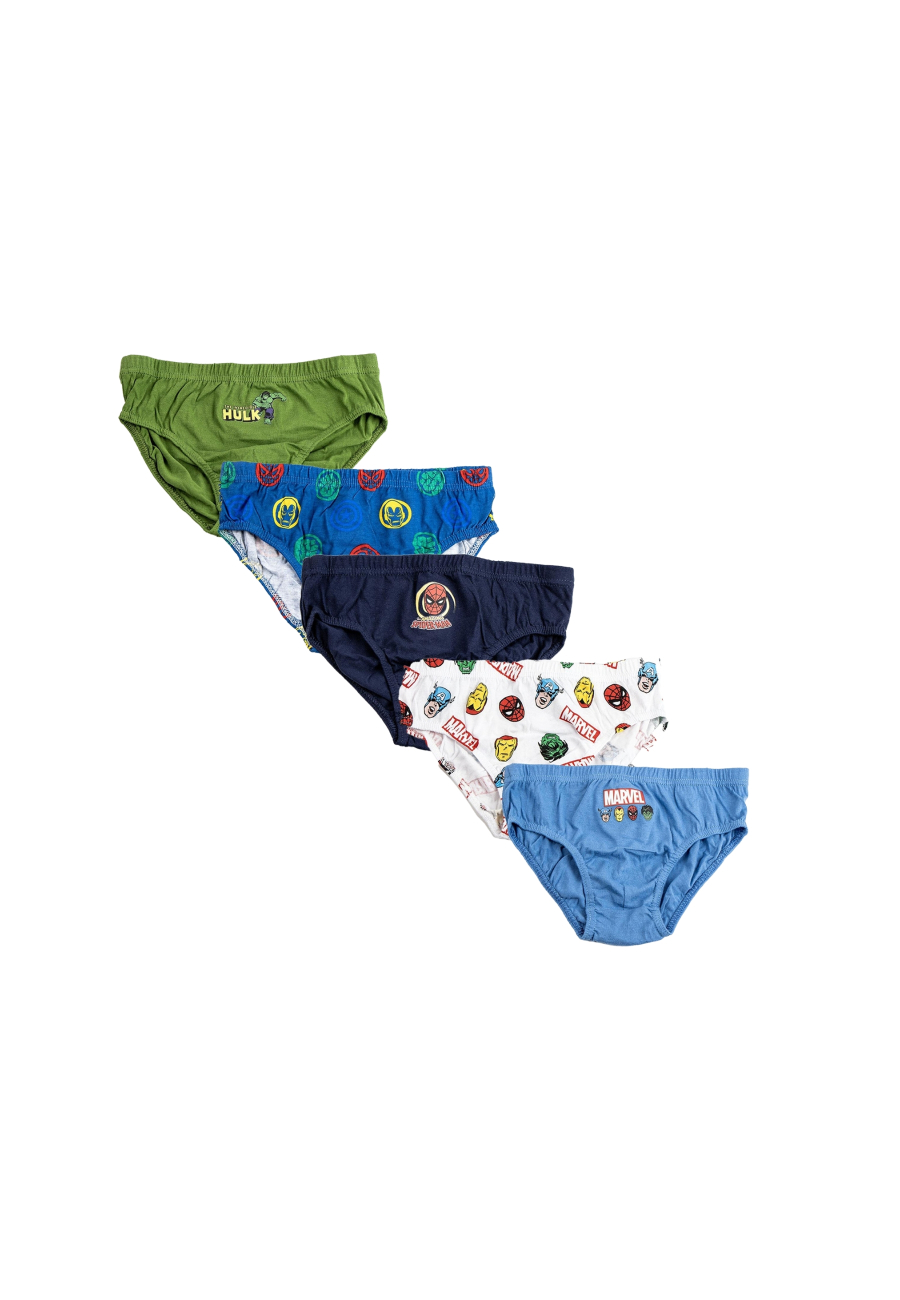 Boys Underwear Set 5 Pieces Marvel