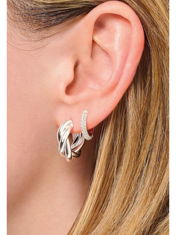Thomas Sabo CR742-001-21 Silver Hoop Earrings in… | Diademita