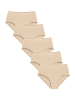 BASIC MAX High Waist Panties 5 Pack – Beige