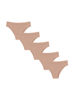 ULTRA SOFT Slip Brésilien Femme Pack de 5