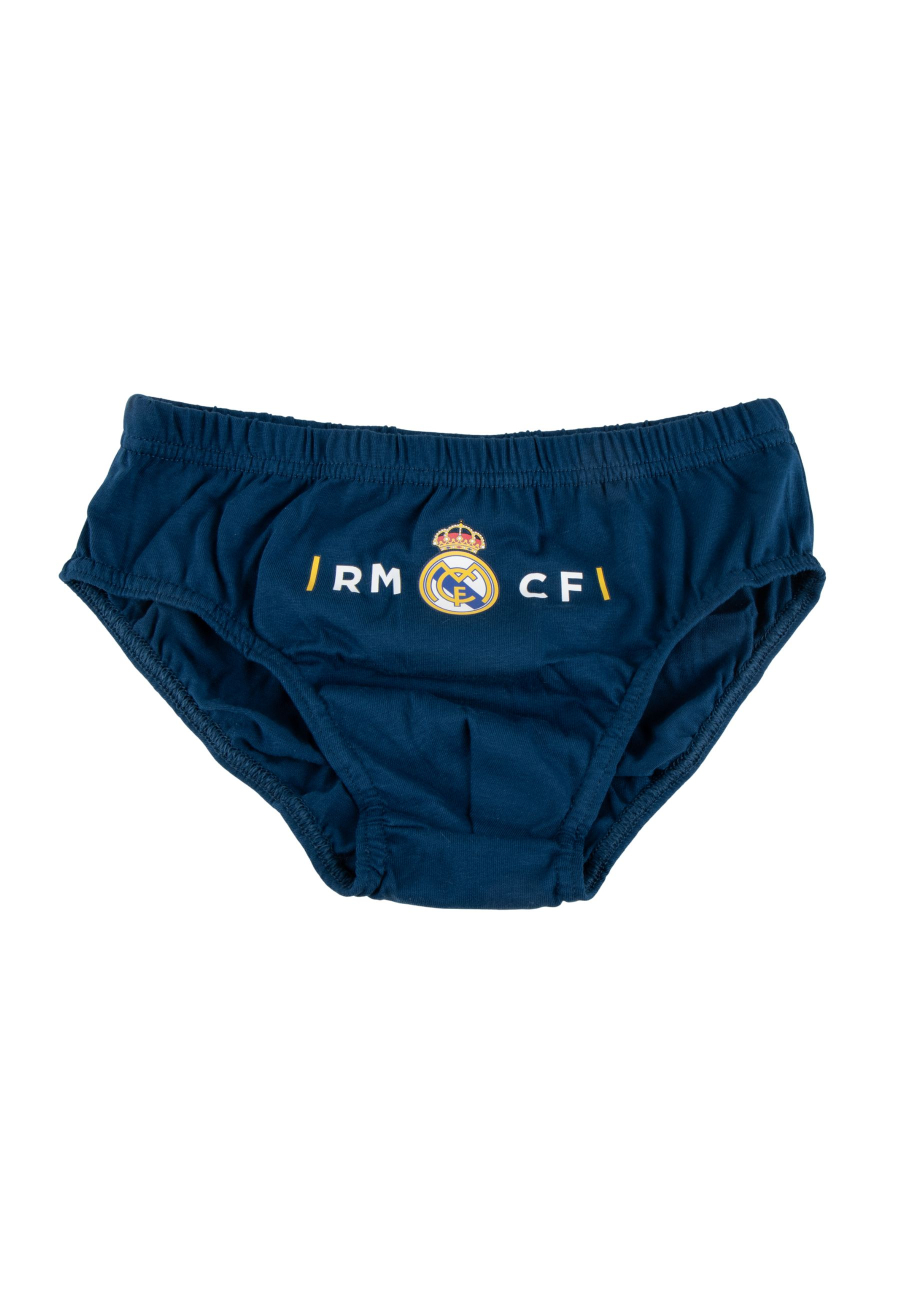 Ensemble de Sous-vêtements pour Garçons Single Jersey 3 Pièces Real Madrid