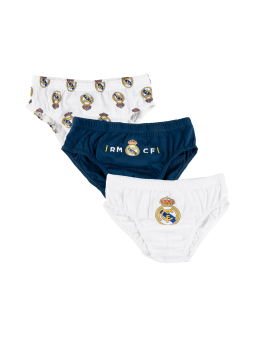 Jongens Ondergoedset Single Jersey 3 Stuks Real Madrid – Meerkleurig