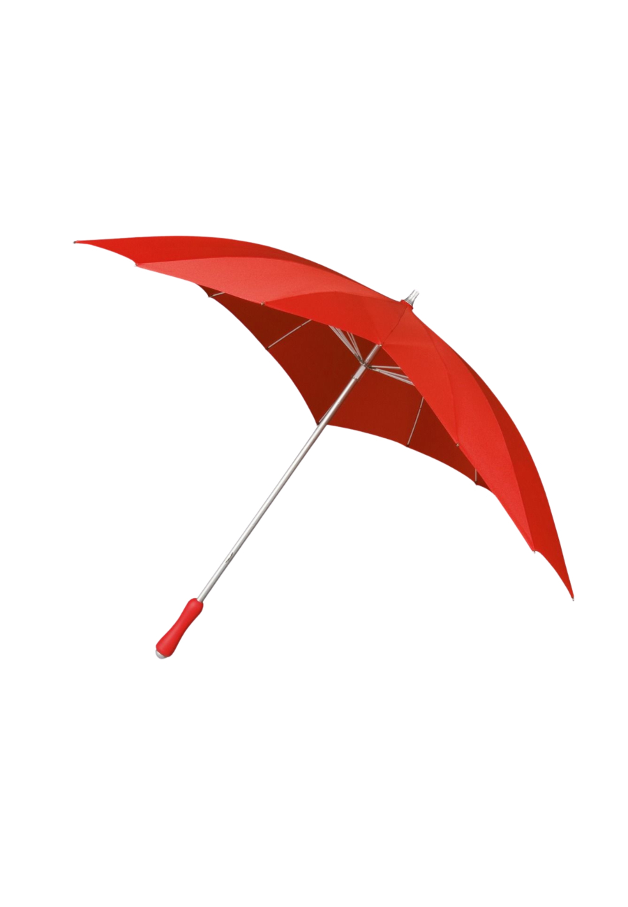 Regenschirm - Herzförmiger Regenschirm registriertes Design - Manuelle Öffnung - Winddicht - 110 cm - Rot