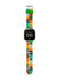 Minecraft Kids LED Digital Colourful Multicolour Silicone Strap Watch