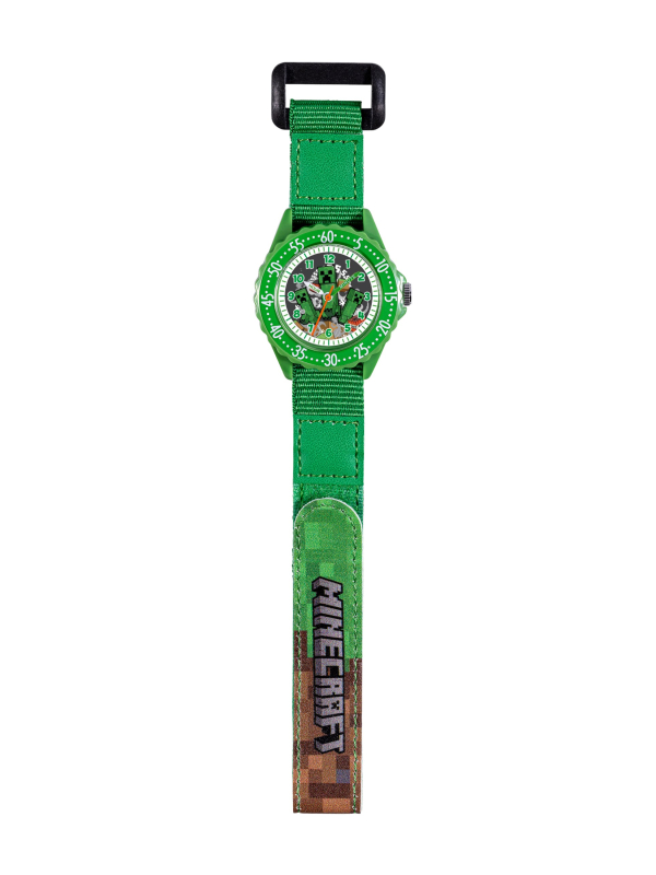 Minecraft Fabric Strap Time Teacher Watch