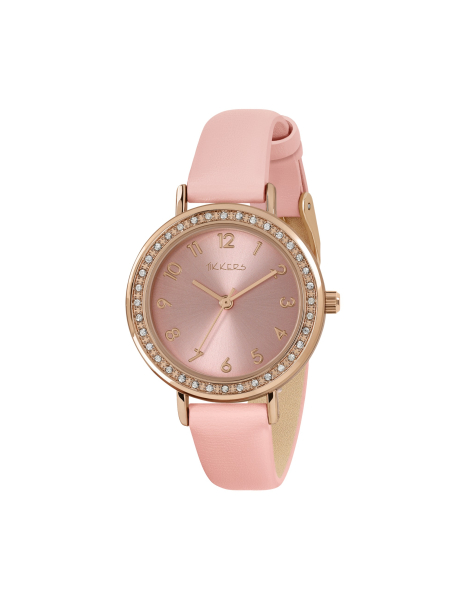 Tikkers Uhr mit Steinbesatz und Rosa Armband