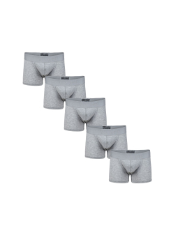 COTTON MAX Boxershorts Men 5er Pack – Grau