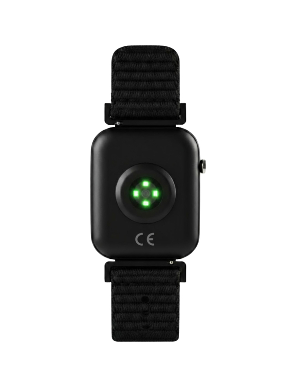 Tikkers Smart Series 13 - Black - Pink - Easy Release Fabric Strap Smart Watch & Headphone Set