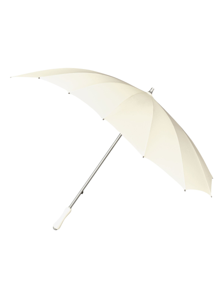 Regenschirm - Herzform - Manuelle Öffnung - Winddicht - 110 cm - Gebrochenes Weiß