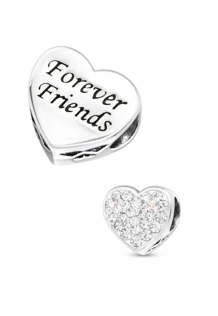 Maxte BD-JB4103-OX Zilveren Hart 'Forever Friends' Kraal… | Diademita