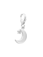 Maxte CH-JB3855 Silberner Halbmond Clip-Anhänger mit… | Diademita