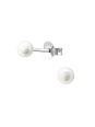 Maxte ES-FWP4-RP 4 mm Sterling Zilveren Oorknopjes | Diademita