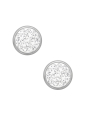 Ohrstecker Rund 6 mm aus Hochglanzpoliertem Chirurgenstahl mit Kristall
