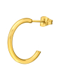 20mm Halb-Creolen-Ohrstecker aus Edelstahl in Goldfarbe