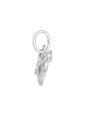 Silberner Herz- und Pfeil-Charm mit Spaltring