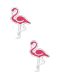 Premium Kinder-Ohrstecker Flamingo aus Sterling Silber mit Epoxidharz
