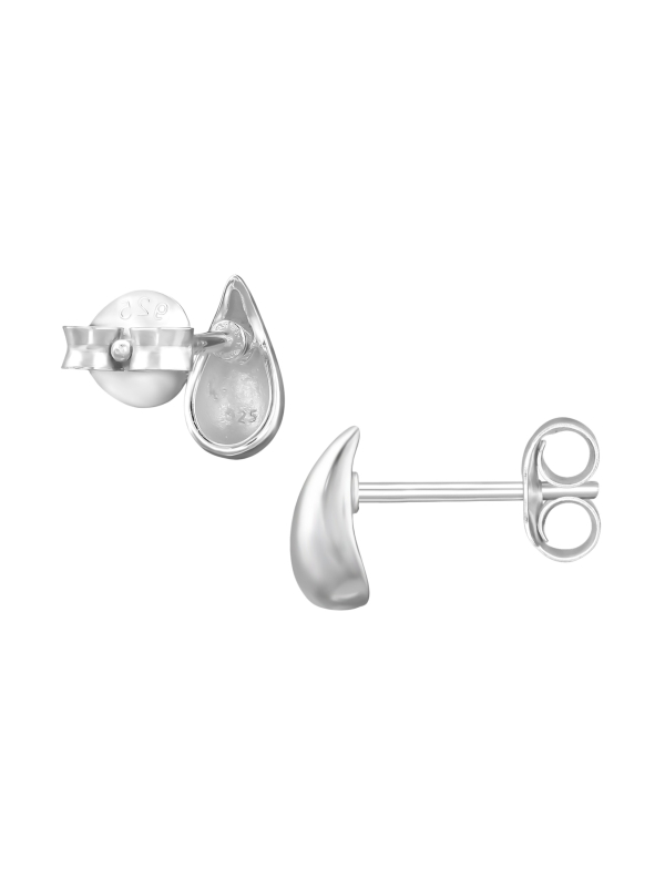 Puces d'Oreilles Goutte d'Eau en Argent Sterling  Export to Sheets