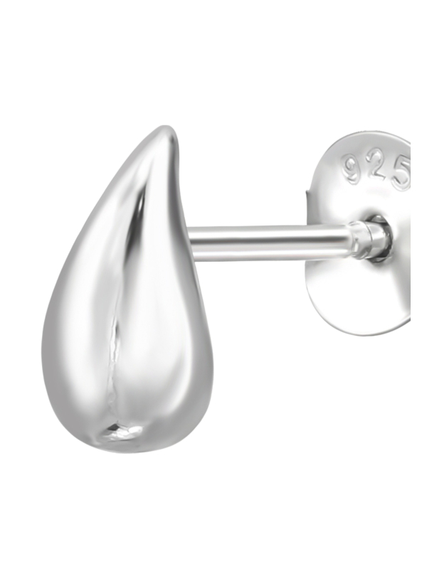 Puces d'Oreilles Goutte d'Eau en Argent Sterling  Export to Sheets