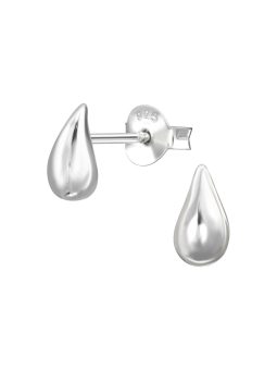 Druppelvormige Oorstekers van Sterling Zilver